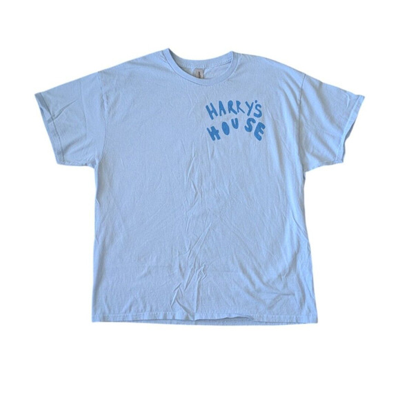 Harrys House Track List Blue Short Sleeve T Shirt Sz XL Mens Gildan Cotton 2022 - Picture 1 of 5